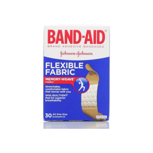 BAND-AID Bandages Flexible Fabric All One Size 30 Each