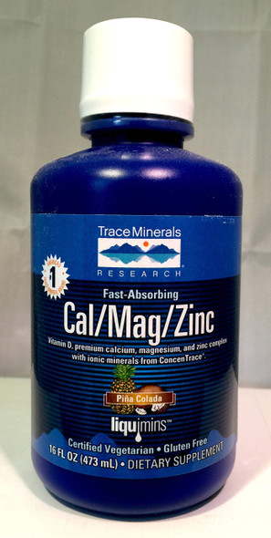 Trace Minerals Cal/Mag/Zinc Liquid Pina Colada 16 fl.oz by Trace Minerals