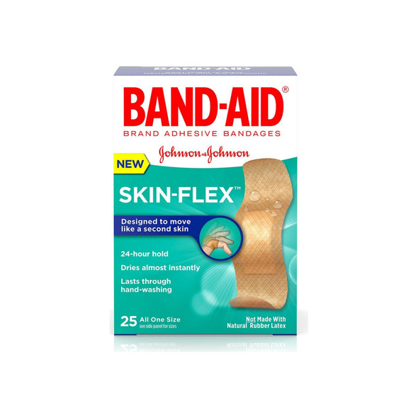 BAND-AID Skin-Flex Adhesive Bandages, All One Size 25 ea