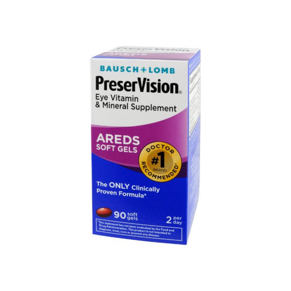 Bausch & Lomb PreserVision AREDS Soft Gels, 90 ea