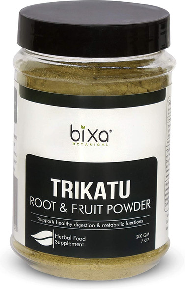 Trikatu Powder Generic Preparation Supports Healthy Digestion  Metabolic Functions Skin Purification Weight Management Superfood by Bixa Botanical 7 Oz 200g