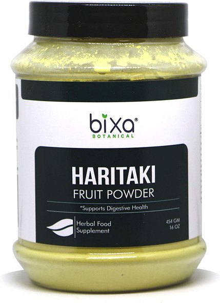 Haritaki Powder Terminalia Chebula Supports Proper Digestion  Natural Bowel Cleansing  Pure Herbal Supplement with No Additive  by Bixa Botanical 16 Oz / 1 Pound