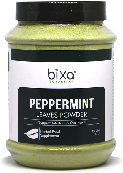 Peppermint Powder Mentha Piperita  1 Pound 16 Oz Ideal AntiSpasmodic  Ayurveda Herbal Supplement to Relieve spasm of Intestines Also Useful in AntiSeptic Deodorant and Carminative