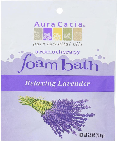 Aura Cacia  Foam Bath Relaxing Lavender  2.5 oz  Case of 6