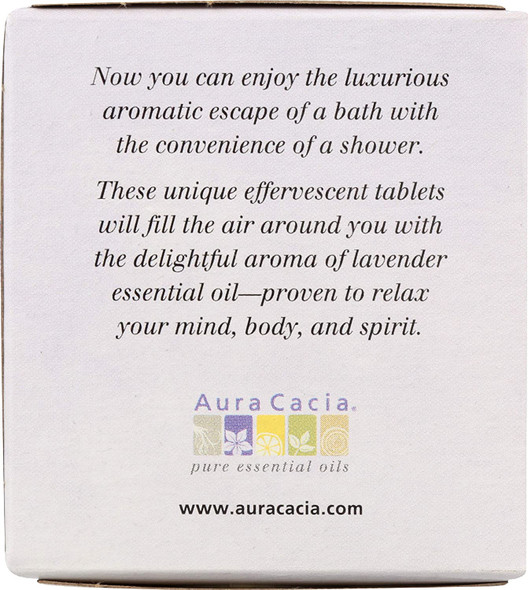 Shower Tablets Relaxing Lavender Aura Cacia 3 Pack Shower Tabs