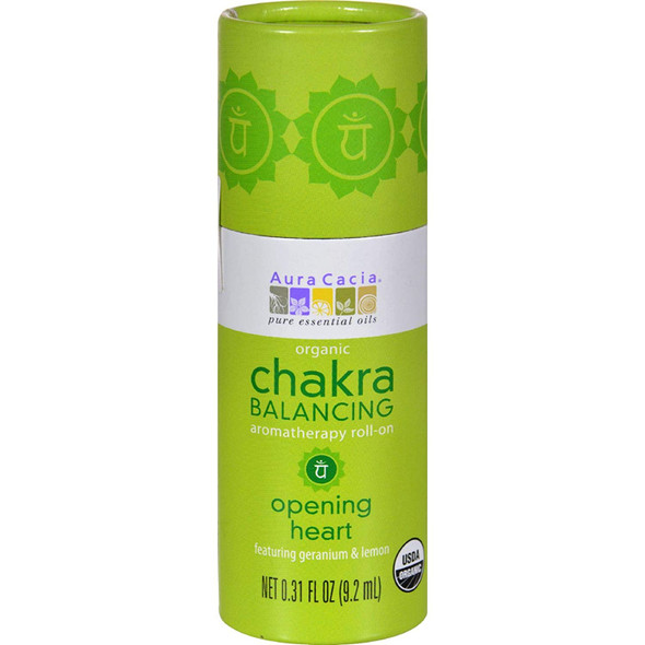 Chakra Balancing Aromatherapy Rollon  Opening Heart 0.31 fl Ounce Liquid