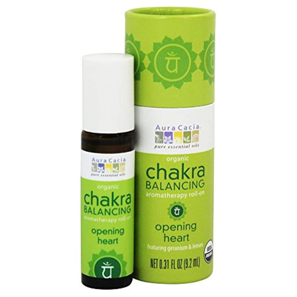 Chakra Balancing Aromatherapy Rollon  Opening Heart 0.31 fl Ounce Liquid