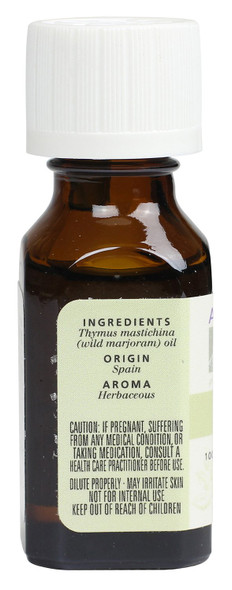 Aura Cacia Essential Oil Warming Wild Marjoram 0.5 fluid ounce