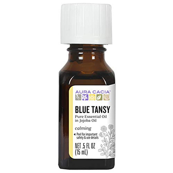 Aura Cacia Blue Tansy in jojoba oil  0.5 fl. oz.