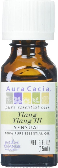 Aura Cacia 100 Pure Essential Oil Ylang Ylang  0.5 fl oz