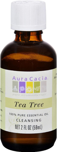 Aura Cacia 100 Pure Essential Oil Tea Tree  2 fl oz