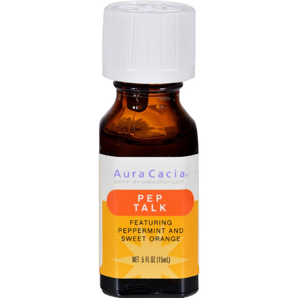 Aura Cacia Essential Solutions Pep Talk Essential Oil 0.5 Ounce 3 per case.3