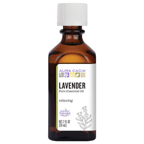 Aura Cacia 100 Pure Lavender Essential Oil  GC/MS Tested for Purity  60 ml 2 fl. oz.  Lavandula angustifolia