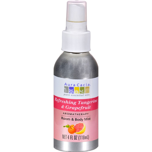 Aura Cacia Aromatherapy Mist Tangerine Grapefruit  4 fl oz