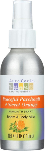 Aura Cacia Aromatherapy Mist Patchouli Sweet Orange  4 fl oz