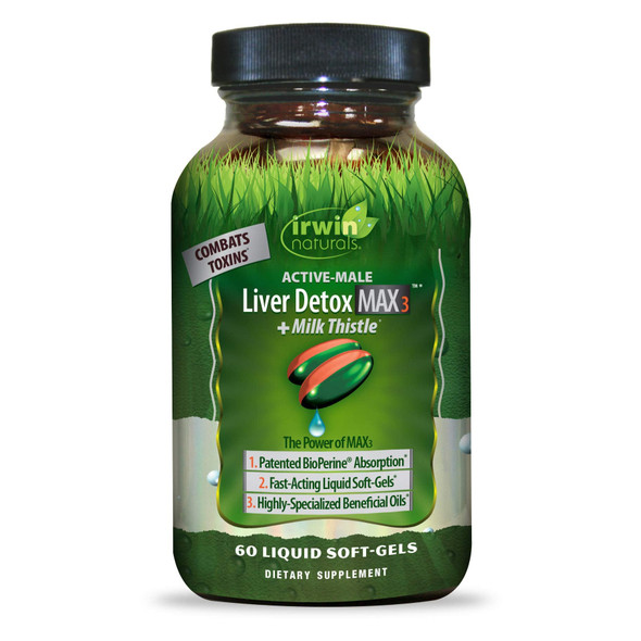 IRWIN NATURALS Liver Detox Max3 + Milk Thistle 60 Count