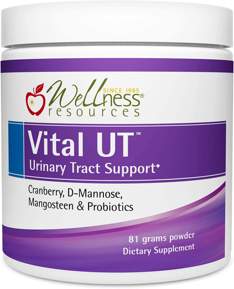 Vital UT Urinary Tract Supplement with Cranberry 36mg PACs dMannose Mangosteen and LactoSpore Probiotic 30 Servings Powder