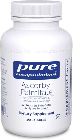 Pure Encapsulations - Ascorbyl Palmitate - Hypoallergenic Fat-Soluble Vitamin C Supplement - 90 Capsules