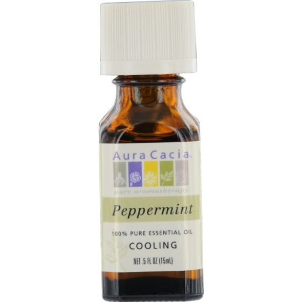 Essential Oils Aura Cacia By Peppermint-Essential Oil .5 Oz