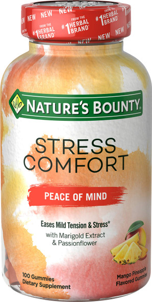 Nature's Bounty Nature's bounty Stress Comfort Peace of Mind 100 Gummies, 100 Count