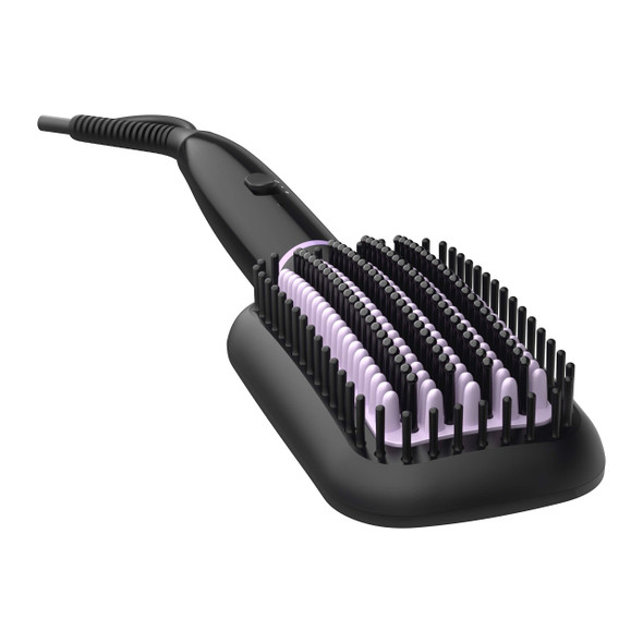 Philips StyleCare Heated Brush BH880/00 - Hair Styling Devices (Straightening Brush, 170 °C, 200 °C, PTC, Black, Pink, Hanging Ring)