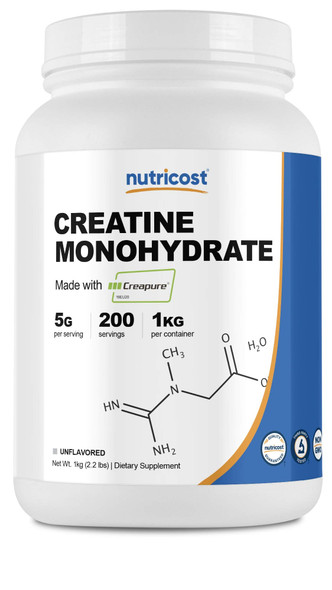 Nutricost Creapure® Creatine Monohydrate 1KG