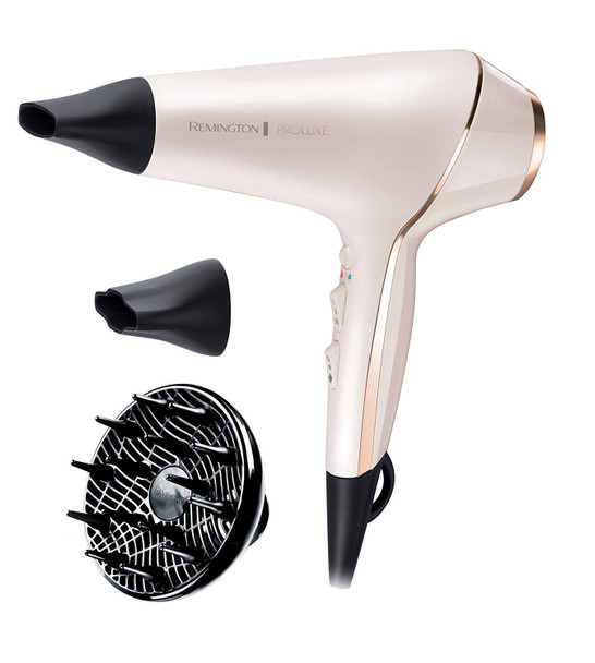 Remington Proluxe Ionic Hairdryer with Styling Shot and Intelligent OPTIHeat Control Settings, 2400 W, Rose Gold - AC9140