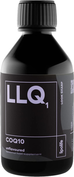 LLQ1 liposomal CoQ10240ml  lipolife  Made in The UK by Experts in liposomes