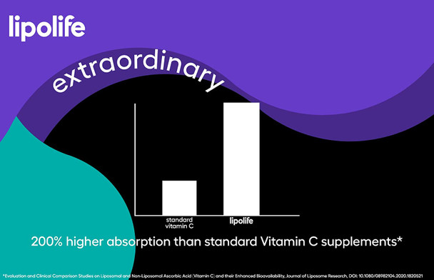 LVC1 liposomal Vitamin C 240ml  lipolife. Made in The UK by liposomal Experts.