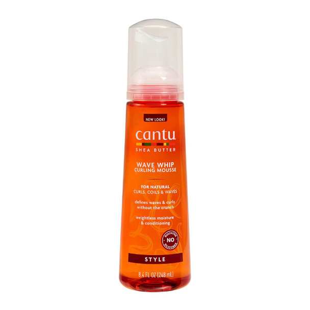 Cantu Natural Hair Wave Whip Curling Mousse 8.4 Oz