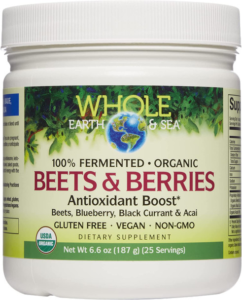 Whole Earth  Sea from Natural Factors Beets  Berries Antioxidant Boost with Beets Acai  More 6.6 oz Powder