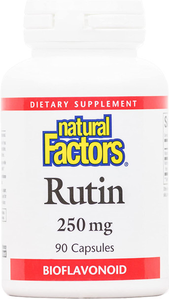 Natural Factors  Rutin 250mg A Citrus Bioflavinoid 90 Capsules