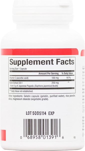 Natural Factors  Rutin 250mg A Citrus Bioflavinoid 90 Capsules