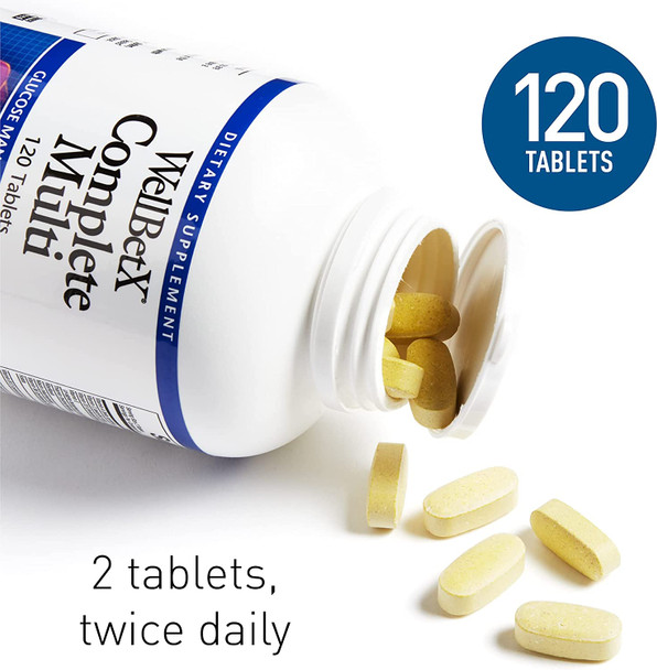 Natural Factors WellBetX  Complete Multi Supports Healthy Blood Sugar Levels 120 tablets 120 Tablets