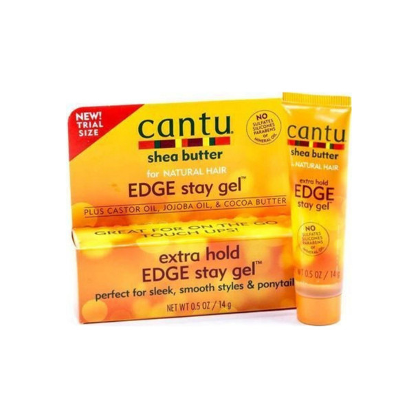 Cantu Shea Butter for Natural Hair Extra Hold Edge Stay Gel 0.5  oz