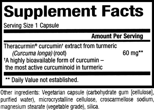 Natural Factors CurcuminRich Double Strength Theracurmin 2 Pack 120 Capsules Total