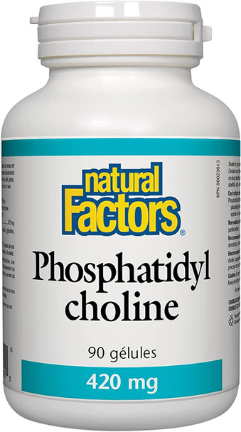 Natural Factors  Phosphatidyl Choline PC 420mg Supports Healthy Liver Function 90 Soft Gels