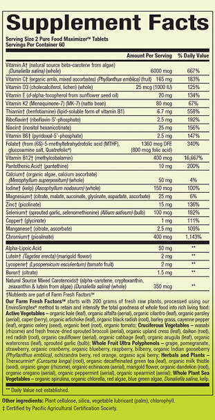 Whole Earth  Sea From Natural Factors Womens 50 Multivitamin  Mineral Vegan 120 Tablets