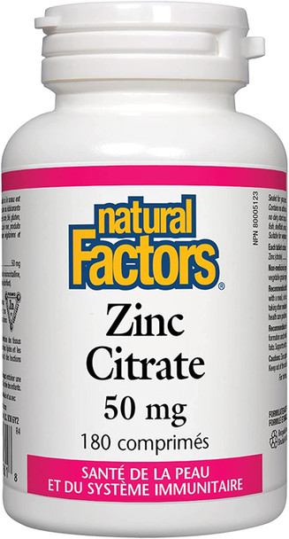 Zinc Citrate 50mg 180 Tablets