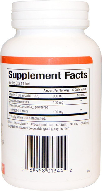 Natural Factors  Vitamin C 1000mg With Bioflavinoids  Rosehips 90 Tablets