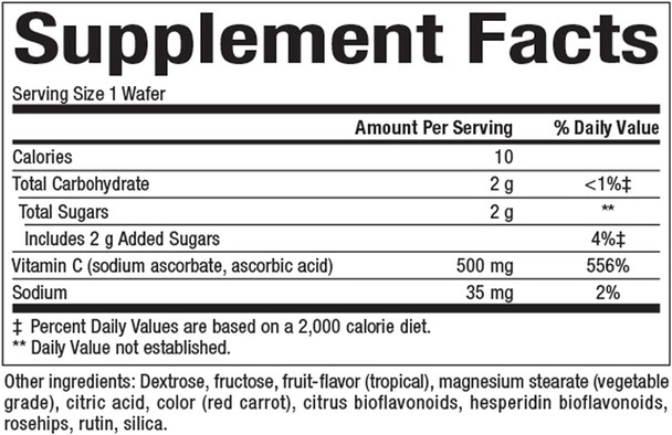 Natural Factors Vitamin C 500mg Jungle Chewable 90 Count