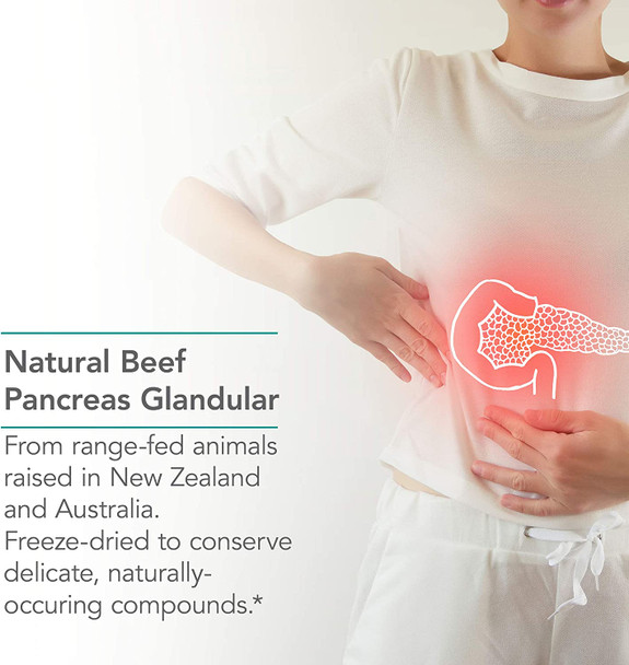 NutriCology Pancreas Pork  Natural Glandular Digestive Support Enzymes  60 Vegicaps