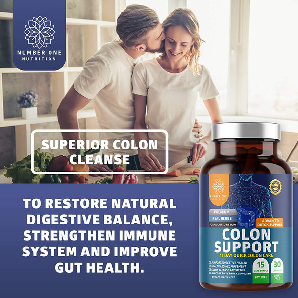 N1N Premium Colon Cleanser  Detox 15 Day Quick Cleanse and Organic Superfood Greens 28 Powerful Ingredients to Support Stomach Health and Overall Wellness 2 Pack Bundle