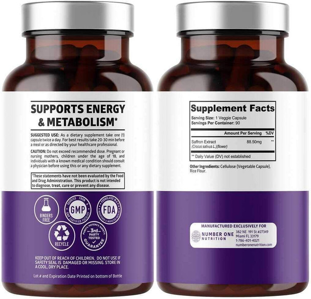 N1N Premium Saffron Extract and Vitamin K2D3 All Natural Supplements to Support Bone Strength Muscle Functions and Eye Health 2 Pack Bundle