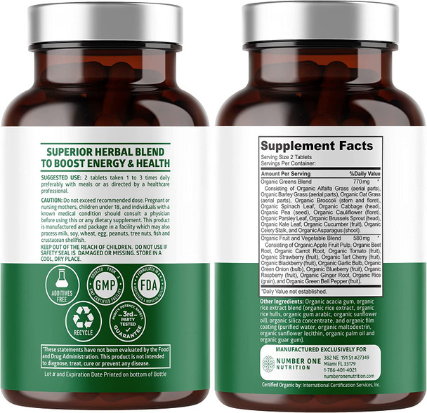 N1N Premium 10 in 1 Immune Support Booster 10 Potent Ingredients and Organic Superfood Greens 28 Powerful Ingredients All Natural to Support Gut Health and Overall Wellness 2 Pack Bundle