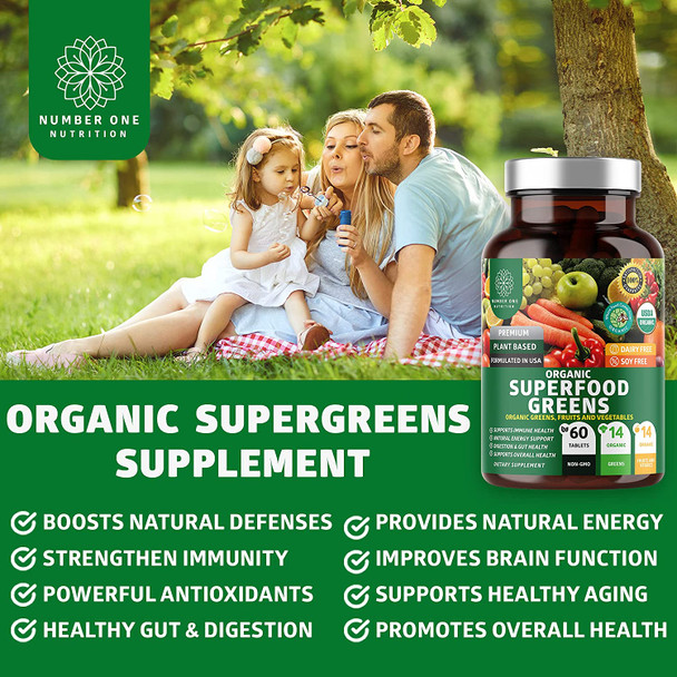 N1N Premium Mushroom Complex 10x Powerful and Organic Superfood Greens to Support Brain Functions and Overall Wellness 2 Pack Bundle
