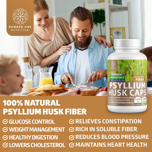 N1N Premium Psyllium Husk Capsules and Organic Ceylon Cinnamon All Natural Supplements for Healthy Digestion and Blood Sugar Levels 2 Pack Bundle