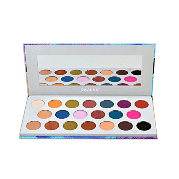 Eyeshadow Palette Bright Shimmer Matte Colors Highly Pigmented Shades