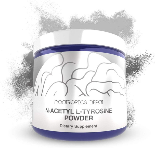 NAcetyl LTyrosine Powder  125 Grams  NALT  Amino Acid Supplement  Natural Nootropic Supplement  Supports Memory Learning and Focus  Supports Healthy Stress Levels