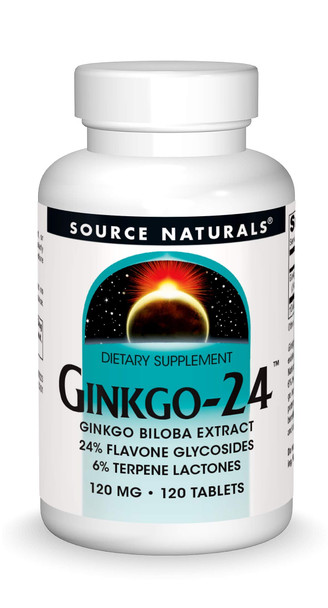 Source Naturals - Ginkgo 24, 120 mg